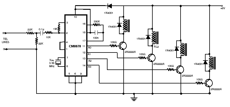 The second part of this project was to build a DTMF decoder circuit.