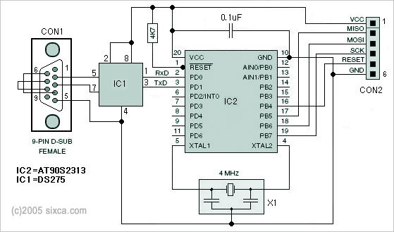 Схема avr isp