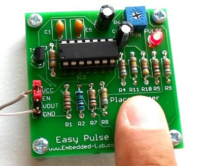 Easy Pulse - самодельный датчик для измерения частоты пульса