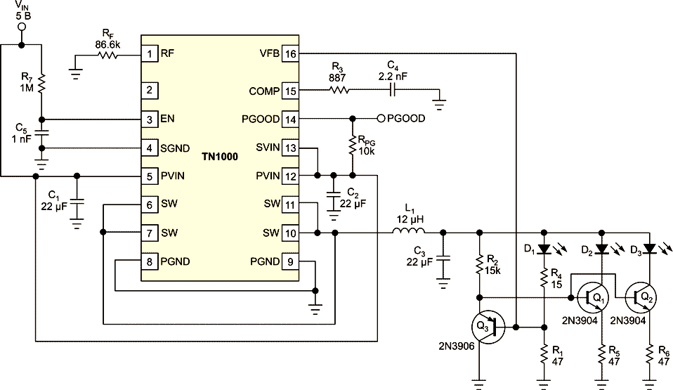 Dc-dc преобразователь для светодиодов