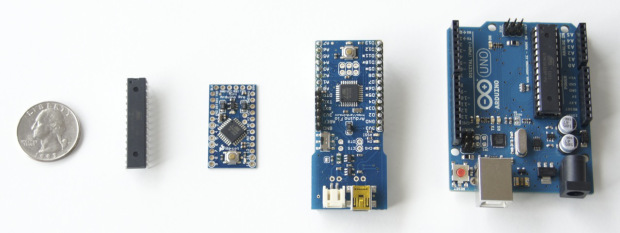 Представители аппаратной платформы Arduino имеют различные размеры и форм-фактор.