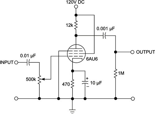 Obtain a gain of 450 from one vacuum tube