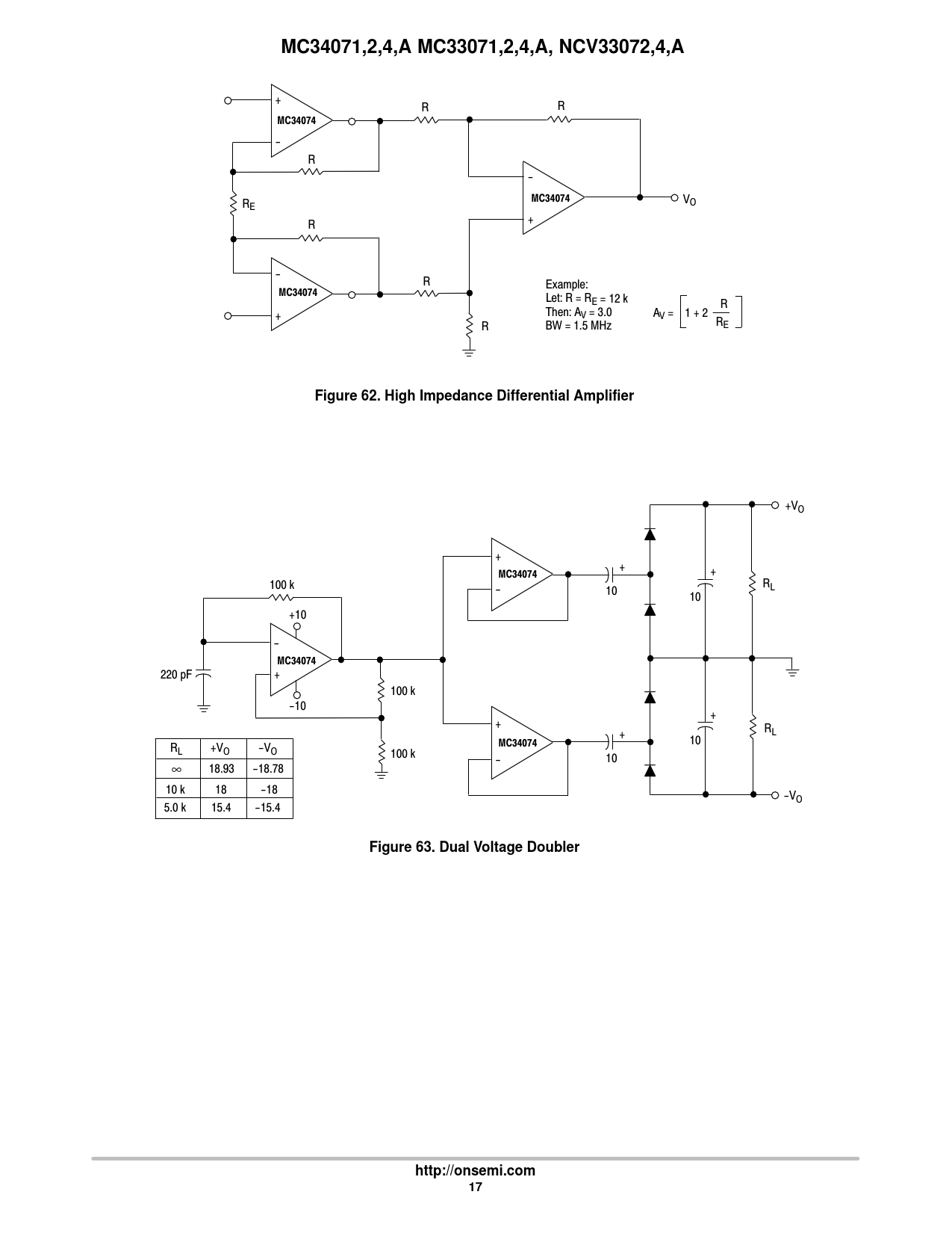Amplificateur Opérationnel MC34074P - Motorola - 3V à 44V - CI24