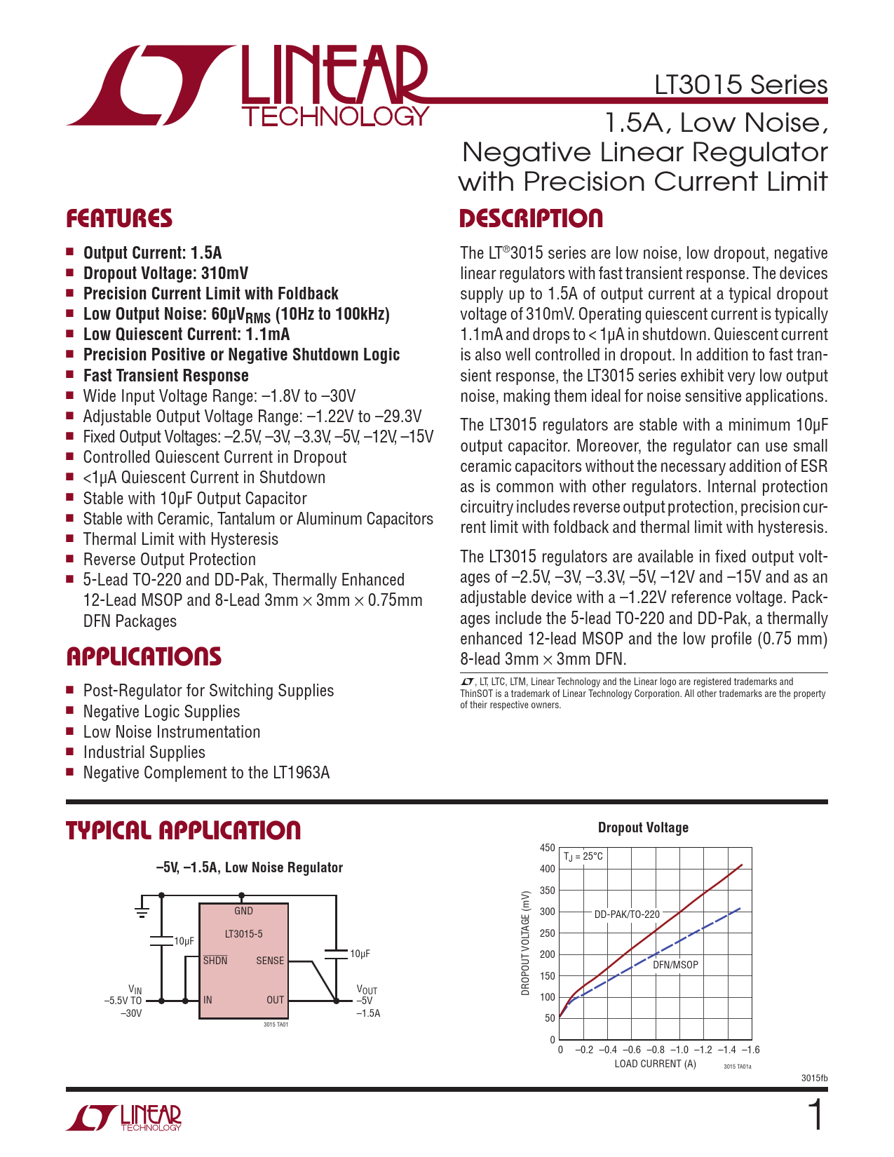 LT3015IT#PBF 