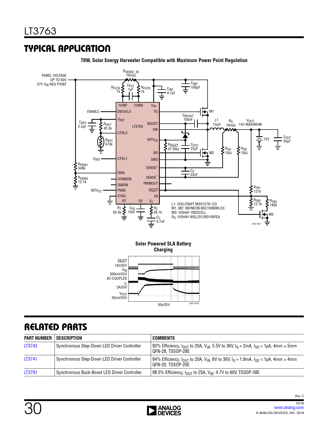 TYPICAL APPLICATION. 70W, Solar Energy Harvester Compatible with ...