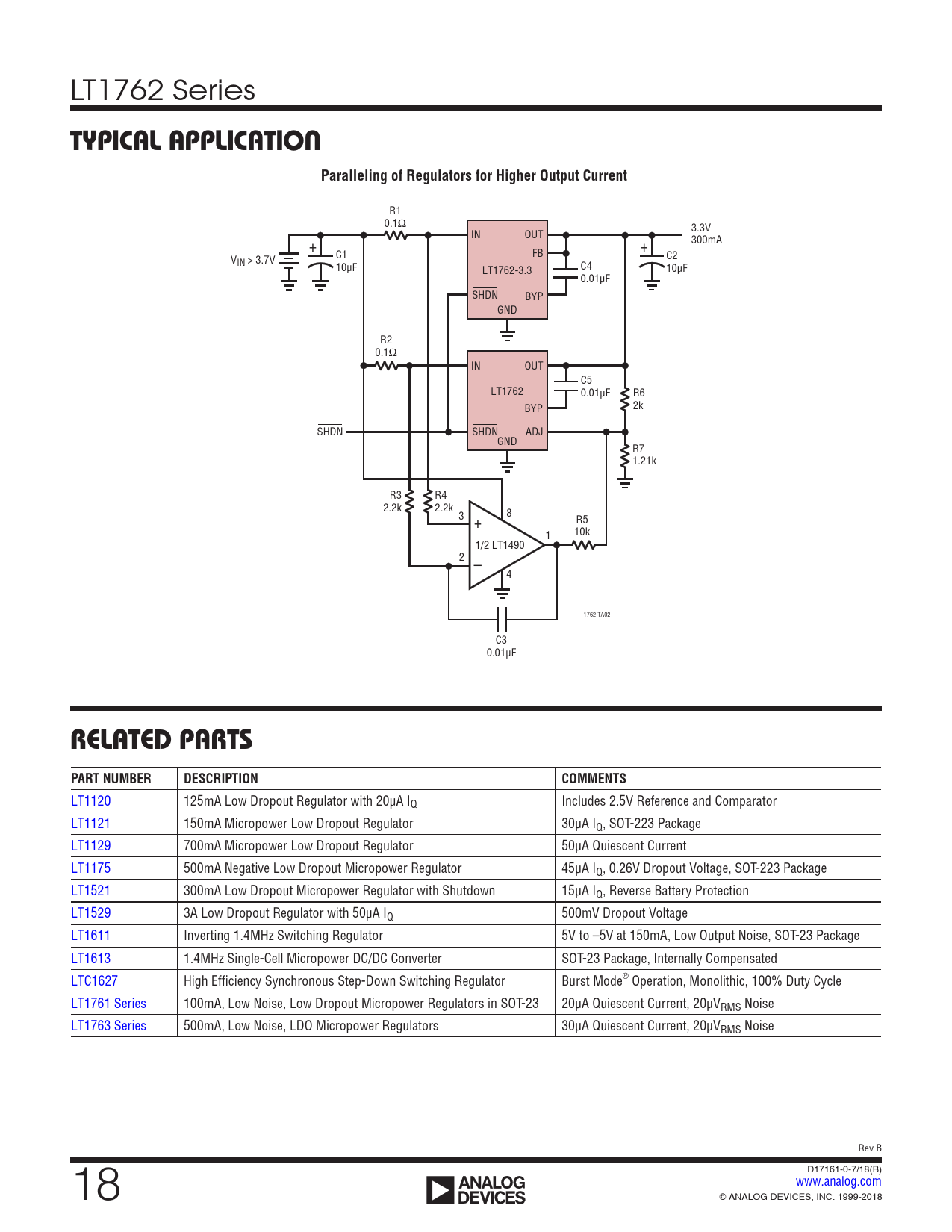 TYPICAL APPLICATION. Paralleling of Regulators for Higher Output ...