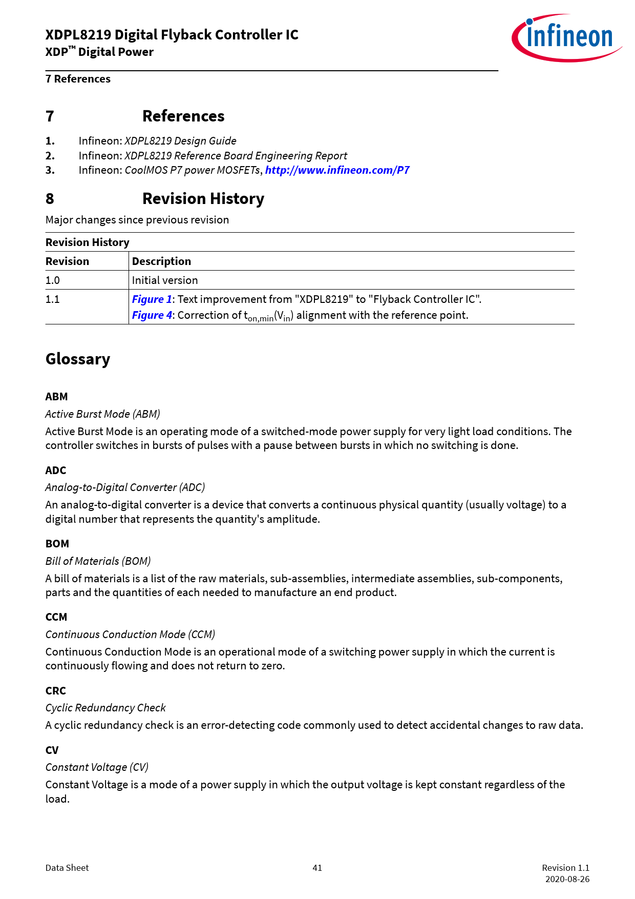 XDPL8219 Digital Flyback Controller IC. XDP™ Digital Power. 7