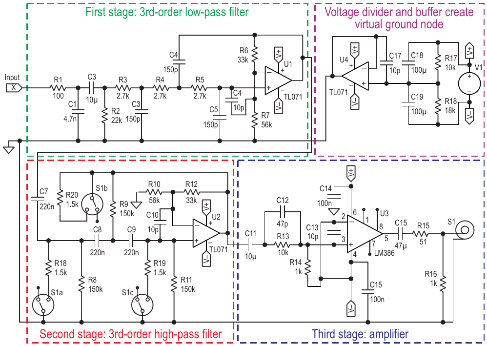 Main amplifier schematic - Preview and Download