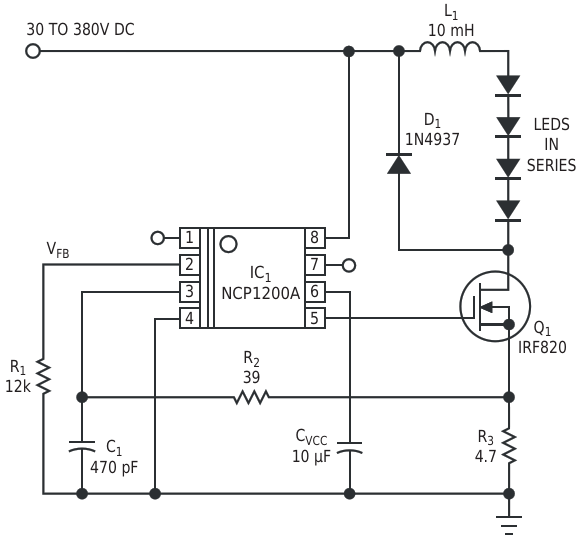 A high-voltage controller makes an ideal off-line LED driver