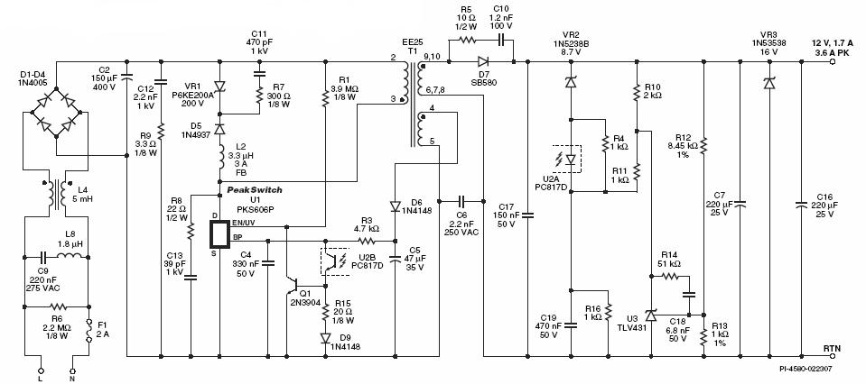 Led 150 12atppcbv01 схема