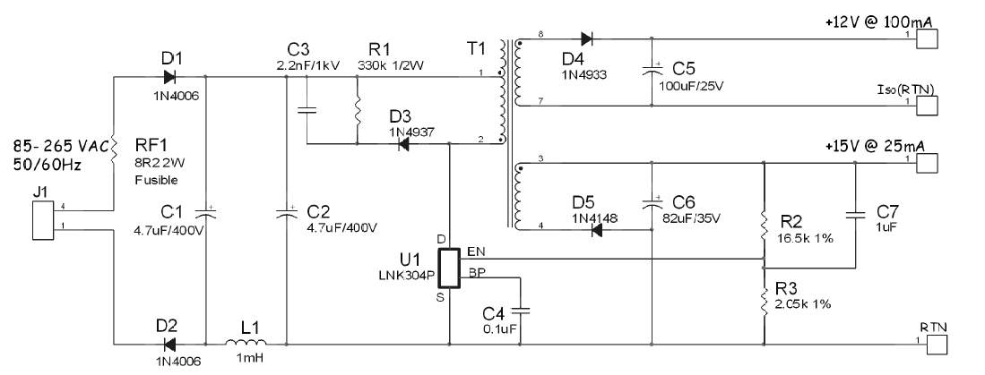 Lnk304gn даташит на русском схема включения