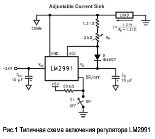 National Semiconductor выпускает LDO регулятор LM2991