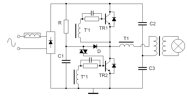Taschibra 12v 105w схема подключения