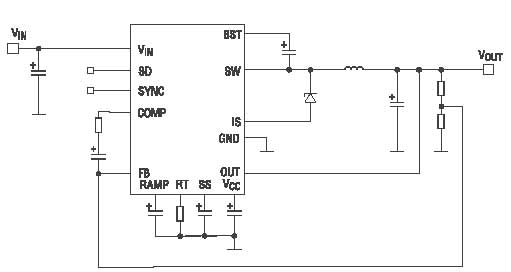 Схема включения стабилизатора Simple Switcher