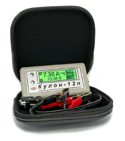 Индикатор емкости  аккумуляторов Кулон-12n