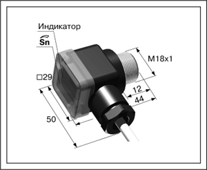 ВБ3.18М.65.TRL5000.5.1.К (pnp, NO/NC, рефлекторный лазерный, 5,0 м)
