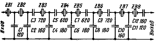 Схемы кварцевых фильтров ZQ1