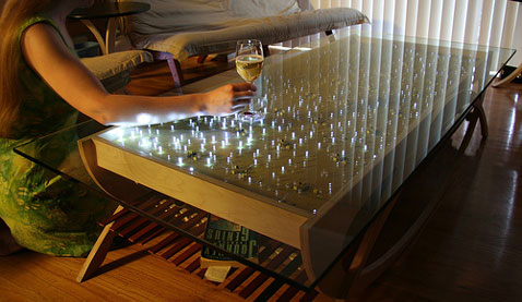 Interactive Coffee Table on LEDs