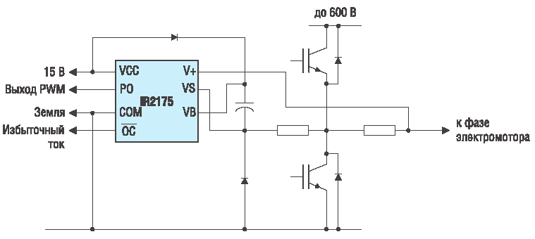 Схема включения IR2175