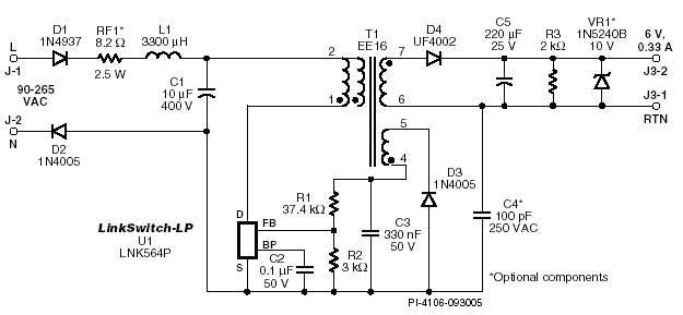 Lnk304gn даташит на русском схема включения