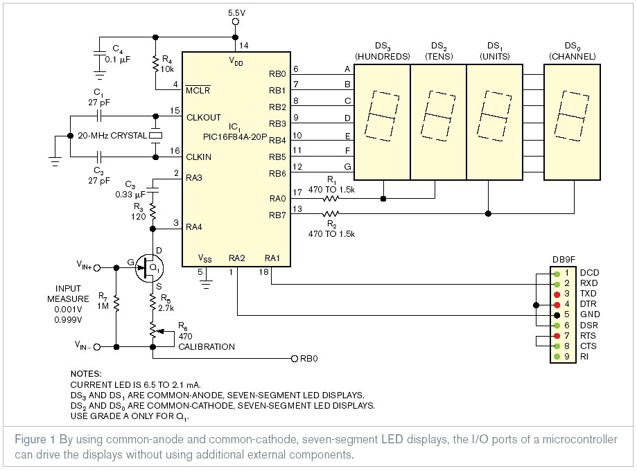 Pic16f876a схема включения