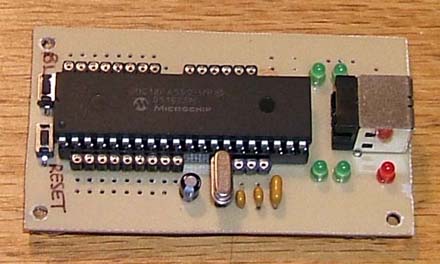 18F4550 Proto Board This is a rough idea of what the board will look like - a picture of the first revision of this board, homemade, which I currently use.