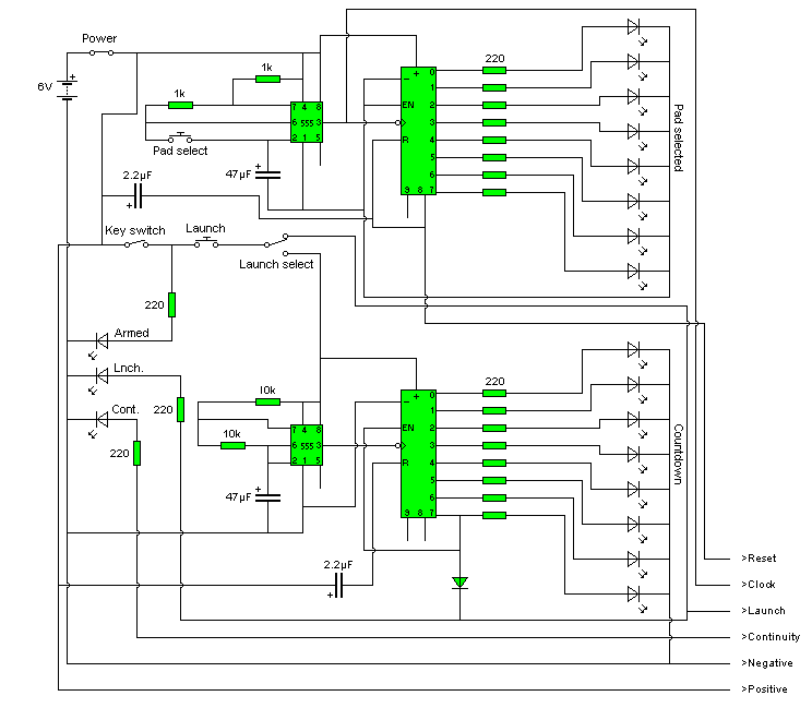 Schematics Model Rocket Launch Controller