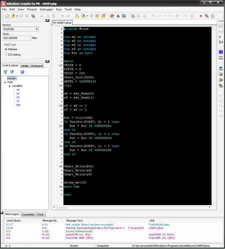 Accelerometer Based Mouse