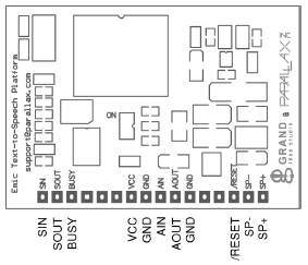 EMIC Text-To-Speech Module Pin-Out 