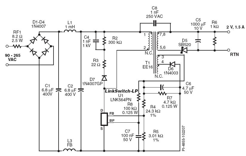 Lnk304gn даташит на русском схема включения