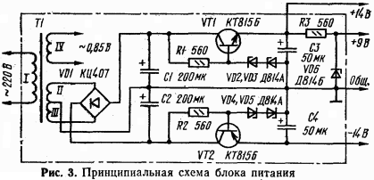 Блок питания термометра