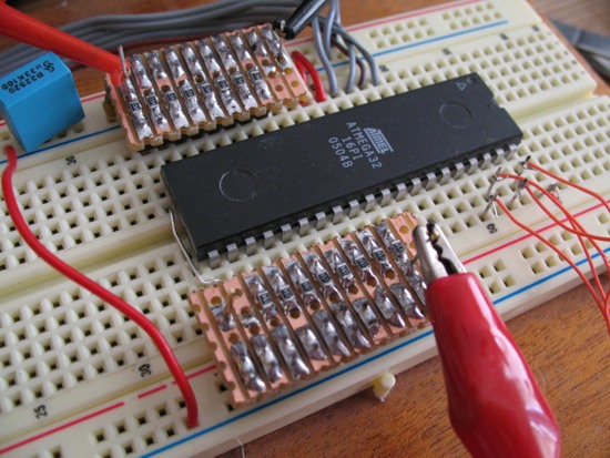 resistor ladder on breadboard