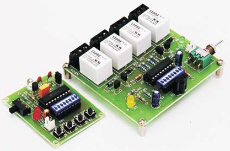 4 channel infrared remote relays