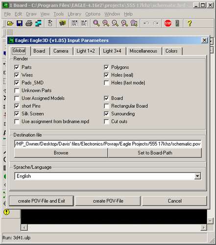 Render 3D Images of Your PCBs Using Eagle3D and POV-Ray