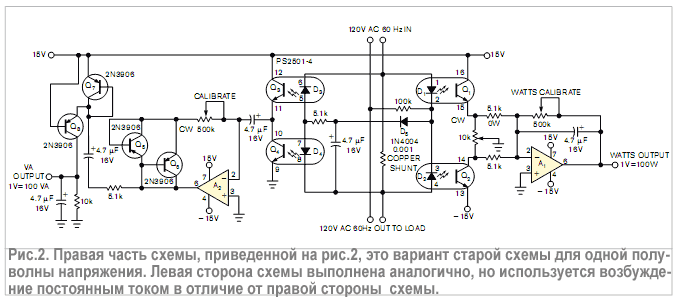 Правая часть схемы