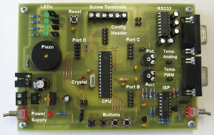 Отладочная плата для ATmega48/88/168