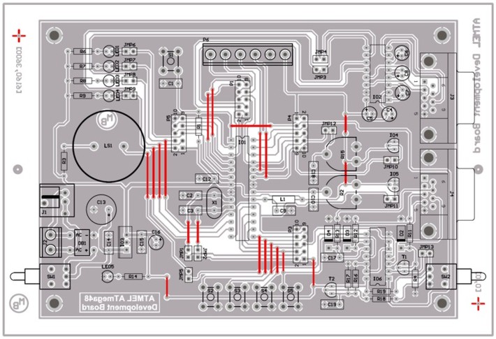 Отладочная плата для ATmega48/88/168