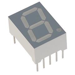 7-сегментный светодиодный индикатор Необходим для отображения текущего значения перегрузки. Управляется микроконтроллером. Требуется 3 шт.