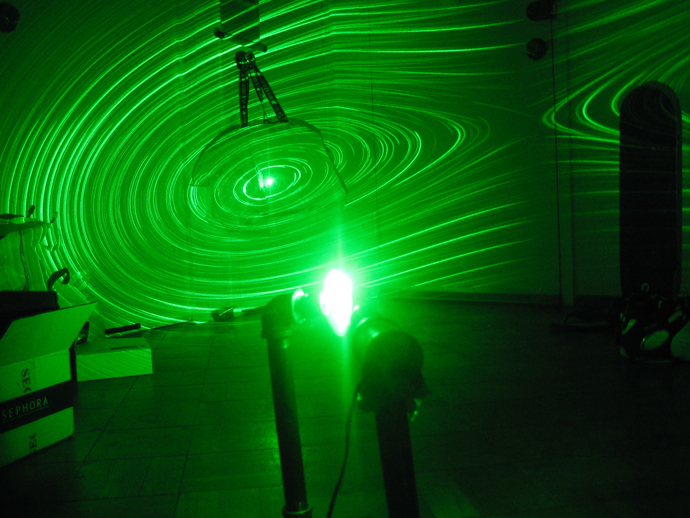 DIY simple green laser projector