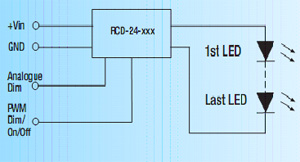 Типовая схема включения RCD-24-0.35