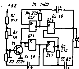 принципиальная схема электронной сирены
