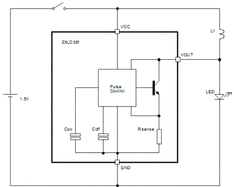 Функциональная схема ZXLD381