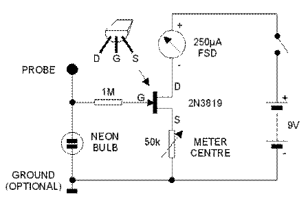 Схема электрометра