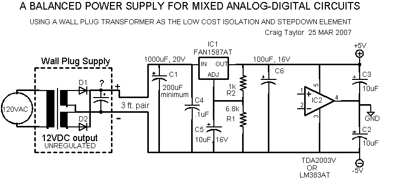 A Balanced Power Supply For Mixed Analog-Digital Circuits