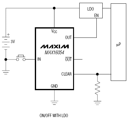 Типовая схема включения MAX16054AZT+