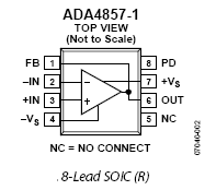 Функциональная схема ADA4857-1YRZ