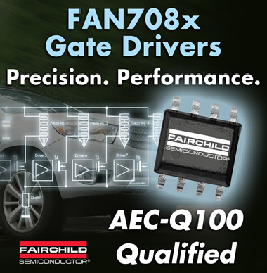 Компания Fairchild Semiconductor представила новые MOSFET/IGBT-драйверы FAN708x .