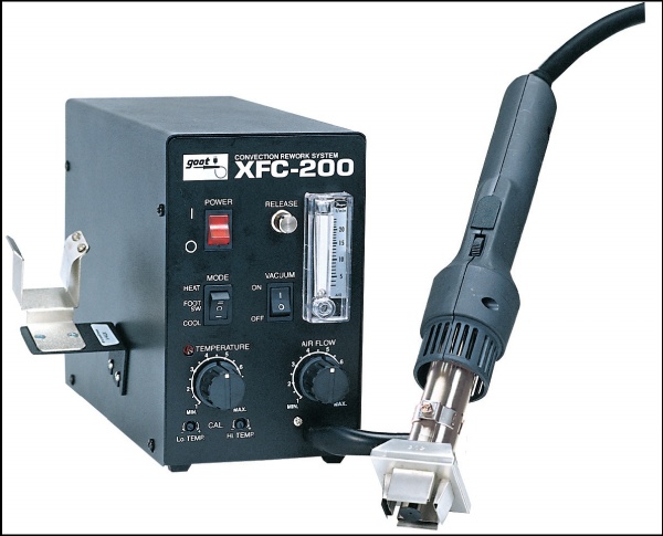 Паяльная станция горячего воздуха goot XFC-200 (с интегрированным вакуумным пинцетом)