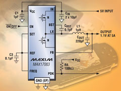 MAX17083 - новый понижающий DC/DC-регулятор