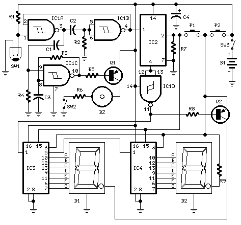 Digital Step-Km Counter